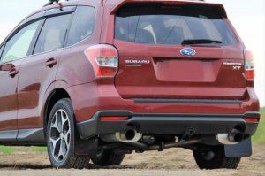 Subaru Forester Mud Flap - Rally Armor - UR Series - Black/Grey Logo - `14-`18