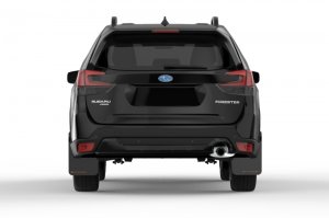 Subaru Forester Mud Flap Kit - Front + Rear - Rally Armor - UR Black Flap/Orange Logo - Black/Orange - `19-`21