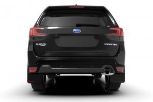 Subaru Forester Mud Flaps - Front + Rear - Rally Armor - UR Black Red Logo - Black - `19-`21