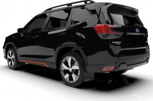 Subaru Forester Mud Flaps - Rally Armor - UR - Black - `19-`21