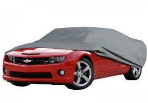 Chevrolet Camaro Coupe Car Cover - Rampage - 4 Layer; Includes Lock, Cable, Storage Bag - Grey - `16-`19