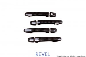 Subaru WRX Door Handle Covers - Front + Rear - Revel - GT Dry Carbon - Carbon - `15-`18