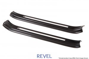Subaru WRX Door Sill Covers - Left & Right - Revel - GT Dry Carbon - Carbon - `15-`18