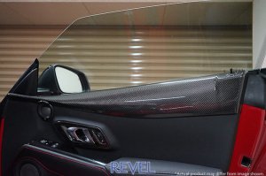 Toyota GR Supra Door Trim Cover - Revel - GT Dry Carbon - 2020
