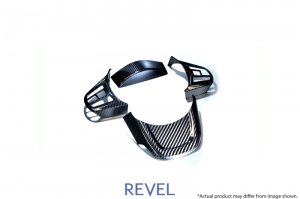 Toyota GR Supra Steering Wheel Cover Inserts - Revel - GT - Dry Carbon - 2020