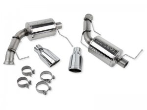 Ford Mustang Performance Exhaust - Rear - Roush - Axle Back, Dual, Round Tips, Enhanced Sound - `11-`14