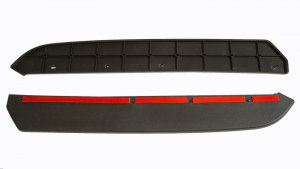 Ford Mustang Side Splitter Kit - Rear - Roush - Black Stipple Finish - `13-`14