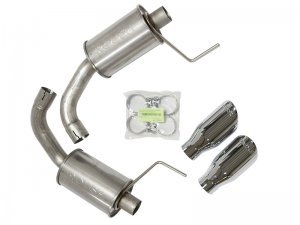 Ford Mustang Performance Exhaust - Roush - Axle Back, Round Tips (304SS) - `15-`17