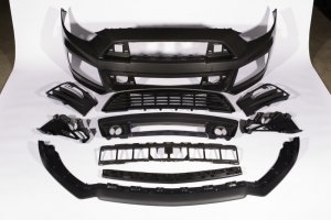 Ford Mustang Front Fascia Kit - Roush - High-Flow Grille + Chin Splitter - `15-`17