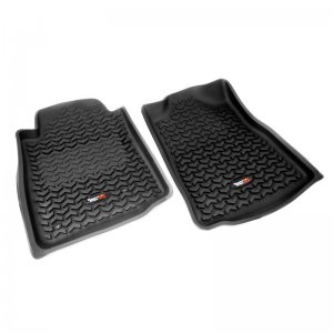 Toyota Tacoma Floor Liners - Front - Rugged Ridge - All Terrain Floor Liner - Black - `05-`11
