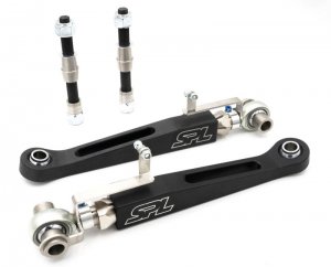 Ford Mustang Control Arms - Front - SPL Parts - Adjustable - Blue Anodized - 2015