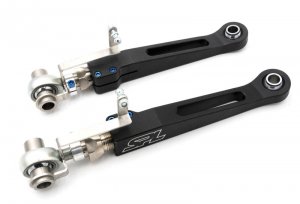 Ford Mustang Control Arms - Front - SPL Parts - Adjustable - Blue Anodized - 2015