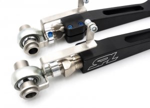 Ford Mustang Control Arms - Front - SPL Parts - Adjustable - Blue Anodized - 2015