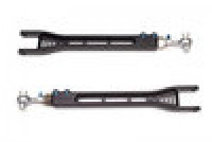 Nissan GT-R Rear Toe Links - SPL Parts - Adjustable, Blue Anodized Titanium Hardware - Black Anodized - 2008