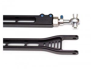 Nissan GT-R Rear Toe Links - SPL Parts - Adjustable, Blue Anodized Titanium Hardware - Black Anodized - 2008
