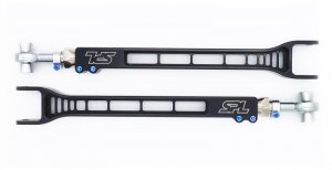 Nissan GT-R Rear Toe Links - SPL Parts - Adjustable, Blue Anodized Titanium Hardware - Black Anodized - 2008