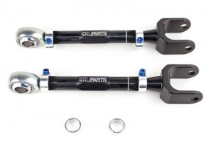 Nissan 370Z Traction Rods - Rear - SPL Parts - Titanium Series, Adjustable - Black - 2009