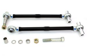 Ford Mustang Suspension Tension Rods - Front - SPL Parts - Adjustable - Black Anodized - 2015