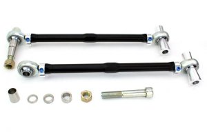 Ford Mustang Tension Rods - Front - SPL Parts - Offset, Adjustable - Black - 2015