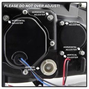 Subaru WRX Headlights - SPYDER - Projector, HID Model, DRL LED, Light Bar - Black - `08-`09