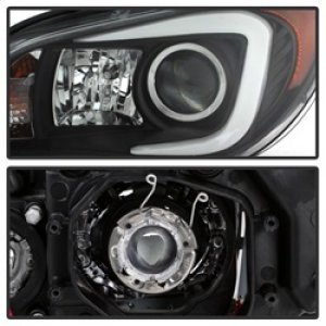 Subaru WRX Headlights - SPYDER - Halo DRL LED Projector - Black - `06-`07