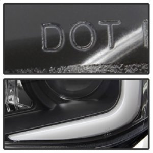 Subaru WRX Headlights - SPYDER - Halo DRL LED Projector, Halogen Model Only - Black - `08-`09