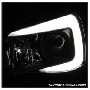 Subaru WRX Headlights - SPYDER - Projector, HID Model, DRL LED, Light Bar - Black - `08-`09