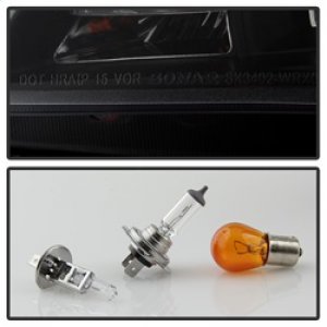 Subaru WRX Headlights - SPYDER - Halo DRL LED Projector - Black - `06-`07