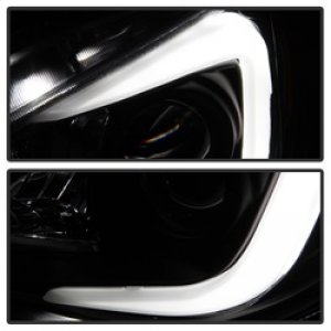 Subaru WRX Headlights - SPYDER - HID Model Only, Projector, Light Bar DRL - Black - `06-`07