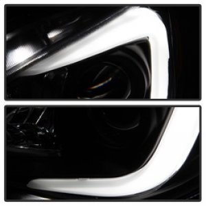 Subaru WRX Headlights - SPYDER - HID Model Only, Projector, Light Bar DRL - Black - `06-`07