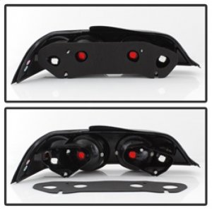 Acura RSX Euro Tail Lights - SPYDER - Euro Style - Black - `02-`04