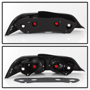 Acura RSX Euro Tail Lights - SPYDER - Euro Style - Black - `02-`04