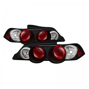 Acura RSX Euro Tail Lights - SPYDER - Euro Style - Black - `02-`04