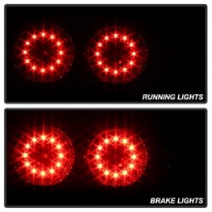 Acura RSX LED Tail Lights - SPYDER - Red Clear - `02-`04