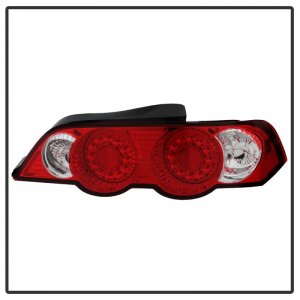 Acura RSX LED Tail Lights - SPYDER - Red Clear - `02-`04