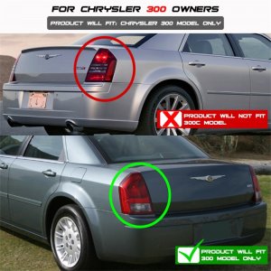 Chrysler 300 LED Tail Lights - SPYDER - Chrome - `05-`07