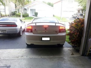 Dodge Charger LED Tail Lights - SPYDER - Black - `06-`08