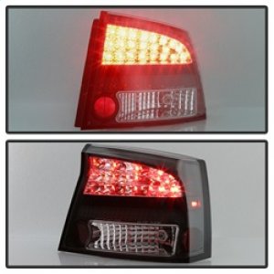 Dodge Charger LED Tail Lights - SPYDER - Black - `06-`08