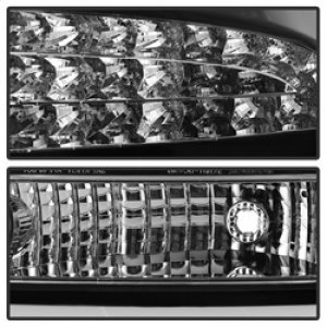 Dodge Charger LED Tail Lights - SPYDER - Black - `06-`08