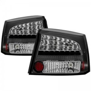 Dodge Charger LED Tail Lights - SPYDER - Black - `06-`08