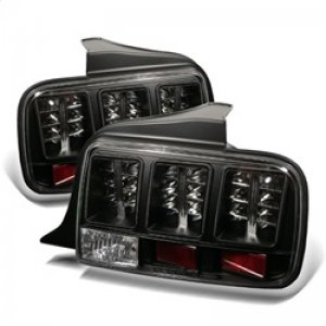 Ford Mustang Tail Lights - SPYDER - LED - Black - `05-`09