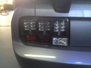 Ford Mustang Tail Lights - SPYDER - LED - Black - `05-`09