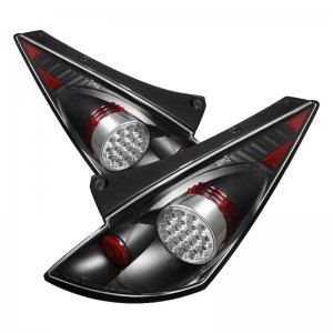 Nissan 350Z LED Tail Lights - Rear - SPYDER - Black - `03-`05