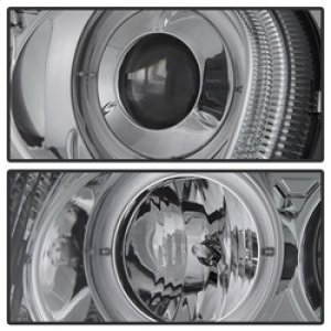 Chrysler 300C Headlights - SPYDER - LED Halo Projector - Chrome - `05-`10