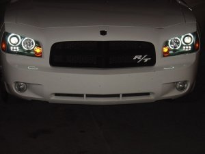 Dodge Charger Headlights - Front - SPYDER - CCFL Halo LED - Black - `06-`10