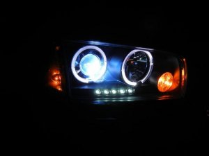 Dodge Charger Projector Headlights - SPYDER - LED Halo - Chrome - `06-`10