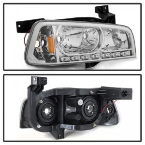Dodge Charger Headlights - SPYDER - XTune LED Crystal - Chrome - `06-`10