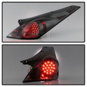 Nissan 350Z Tail Lights - Rear - SPYDER - LED - Smoke - `03-`05