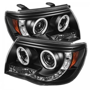 Toyota Tacoma Headlights - SPYDER - CCFL Halo LED - Black - `05-`11