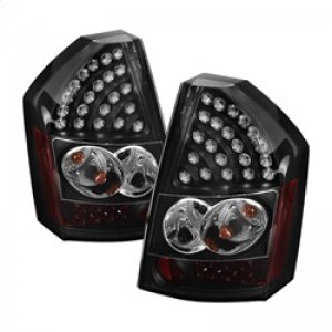 Chrysler 300C LED Tail Lights - SPYDER - ALT-YD-C308-LED-BK - Black - `08-`10
